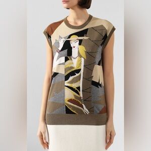 NEW! Dolce & Gabbana Intarsia Knit Vest Size IT 36 (XS)